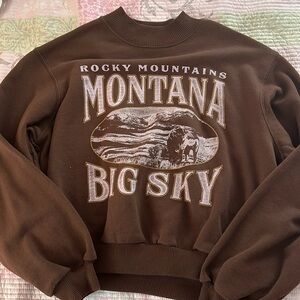 Women’s XS Pacsun Cropped Crewneck